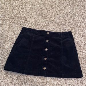 Black knit skirt